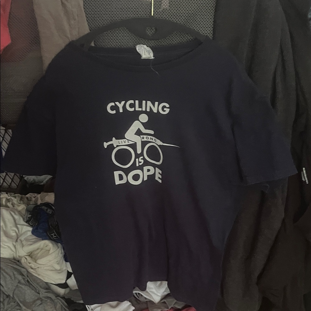 Delta Navy Cycling Graphic Tee